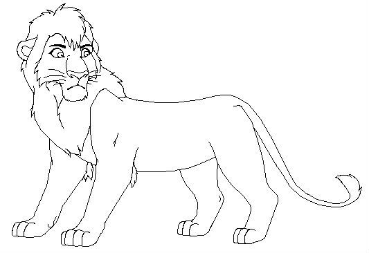 Kovu Intrepid Lion King Coloring Pages Kids Net 533x366 Kovu Intrepid Lion King Coloring Pages Kids Net
