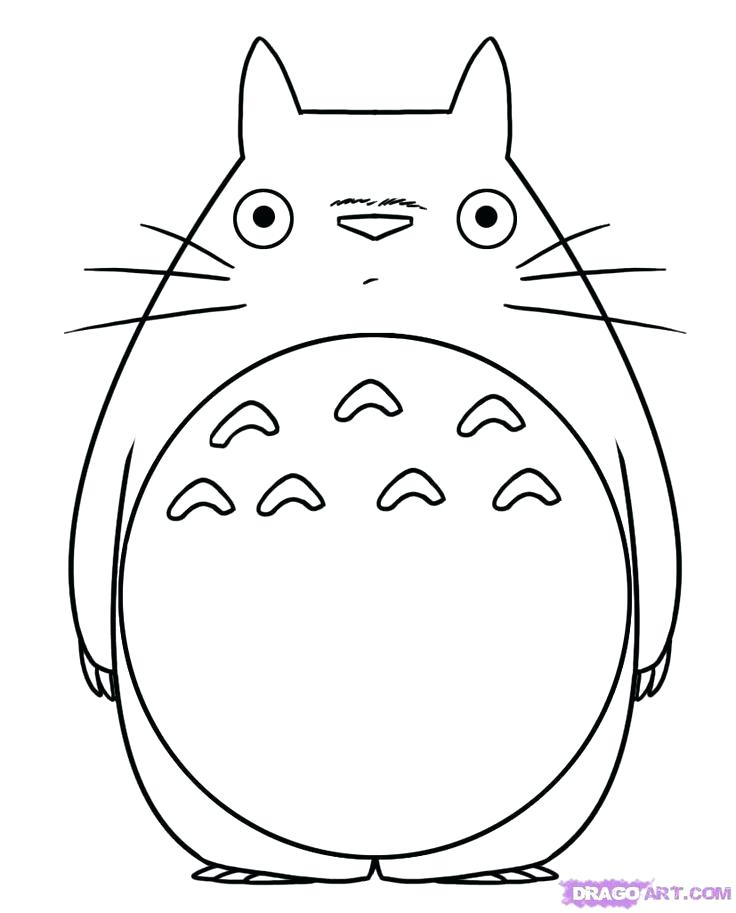 736x913 Totoro From My Neighbor Totoro Coloring Pages Lets Play Totoro
