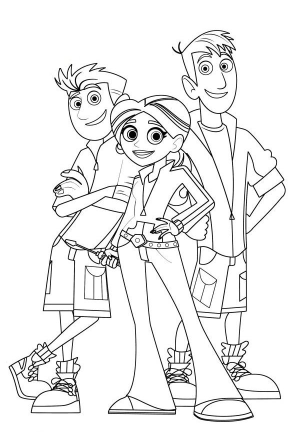 600x884 Wild Kratts Coloring Pages