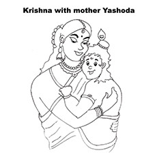 Krishna Coloring Pages