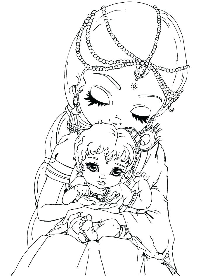 736x952 Little Krishna Coloring Pages Coloring Pages Romance Between