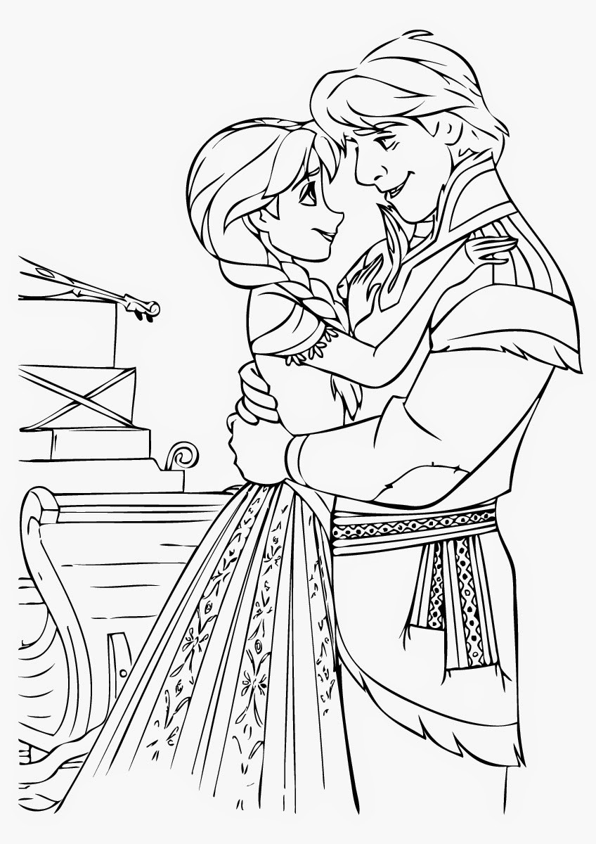 Frozen Coloring Pages Anna And Kristoff Mosm 848x1200 Frozen Coloring Pages Anna And Kristoff Mosm