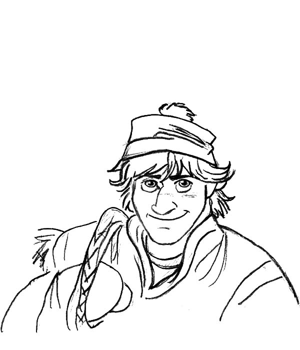Disney Frozen Character Kristoff Coloring Pages 600x700 Disney Frozen Character Kristoff Coloring Pages