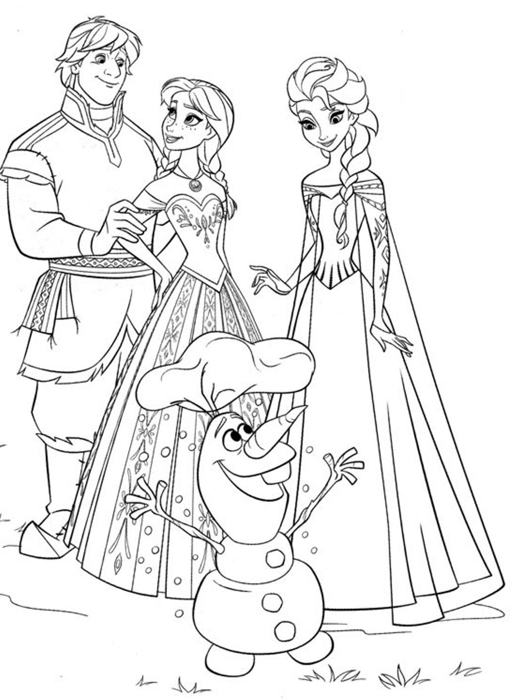 1034x1408 Frozen Coloring Pages To Print