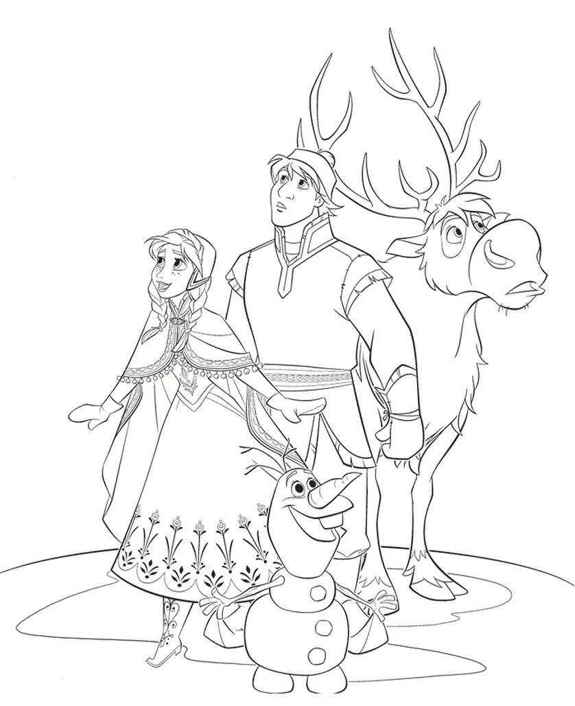 Kristoff Frozen Coloring Pages at GetColorings.com | Free printable ...