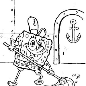 Krusty Krab Coloring Page