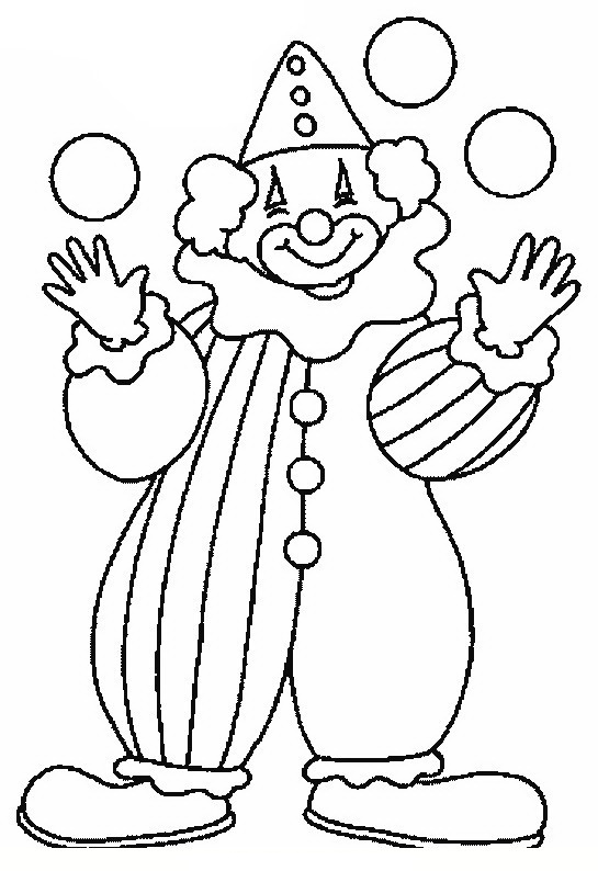 Free Clown Coloring Pages Printable In Cure Page Image For Kids 545x794 Free Clown Coloring Pages Printable In Cure Page Image For Kids
