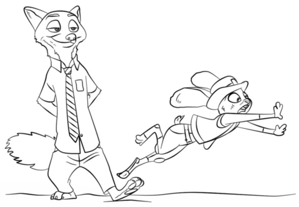 960x666 Free Printable Zootopia Coloring Pages
