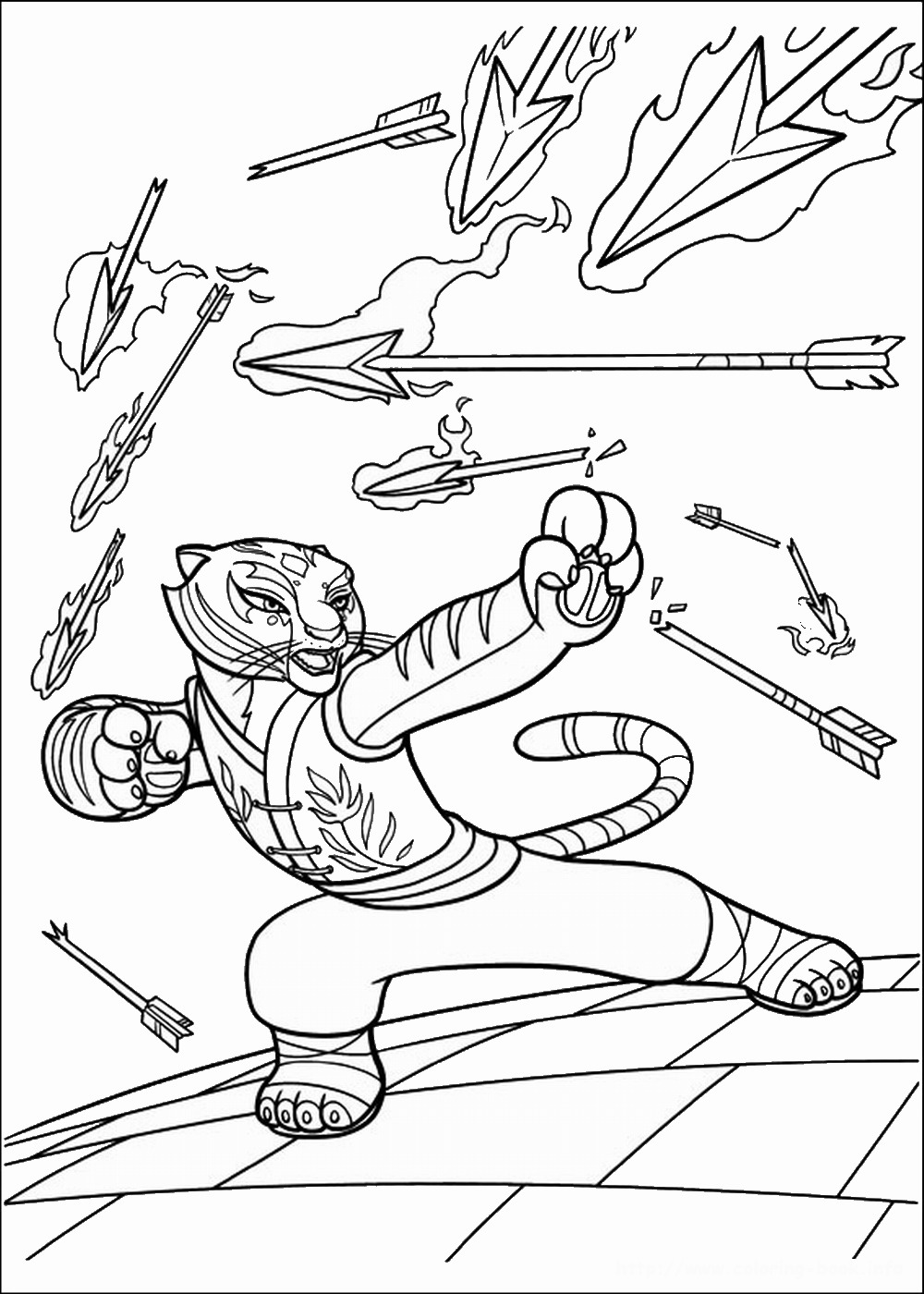 1000x1400 Kung Fu Panda Coloring Pages
