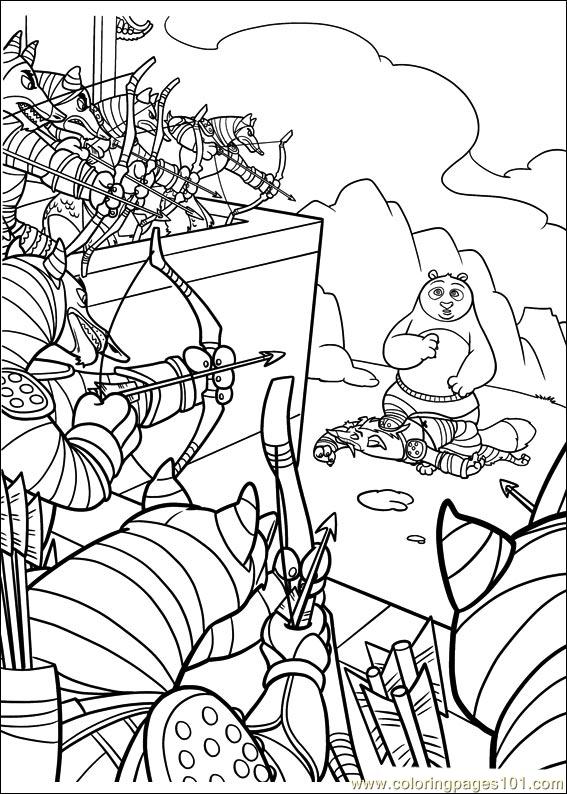 567x794 Kung Fu Panda 2 32 Coloring Page