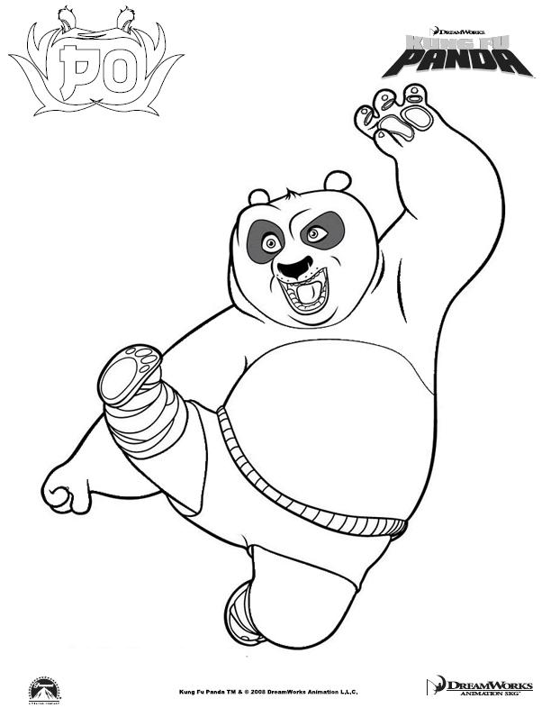 Kung Fu Panda Coloring Pages
