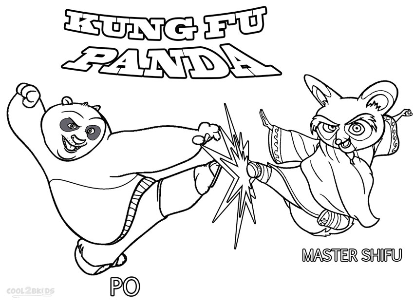 850x630 Kung Fu Panda Po Vs Shifu Coloring Pages Printables