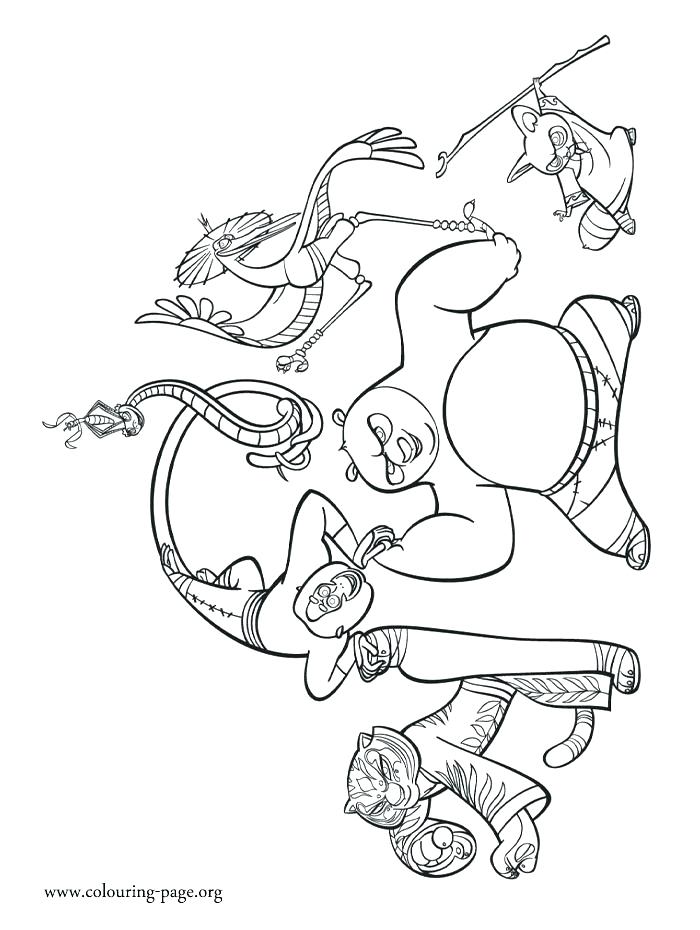 700x930 Kung Fu Coloring Pages Entertaining Panda Coloring Pages Print