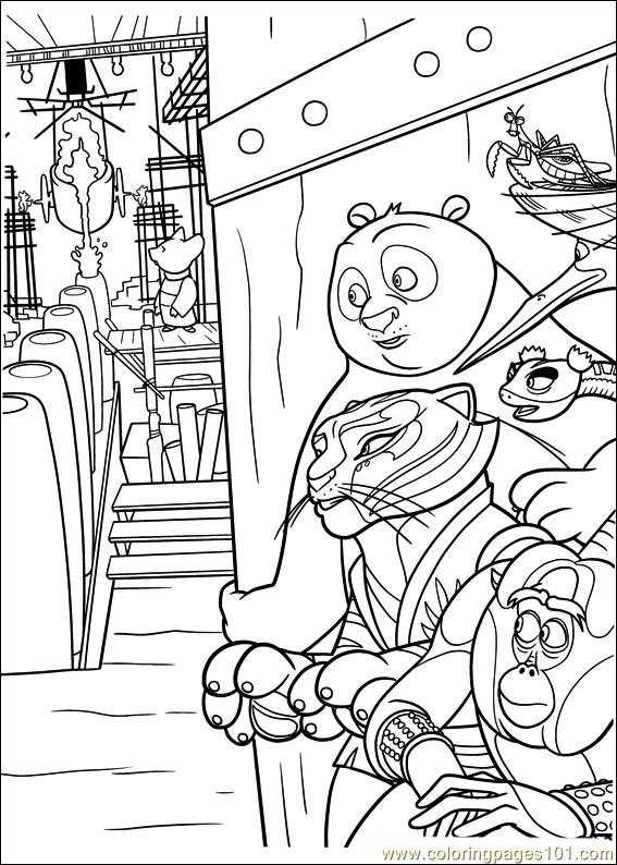 567x794 Kung Fu Panda 2 29 Coloring Page
