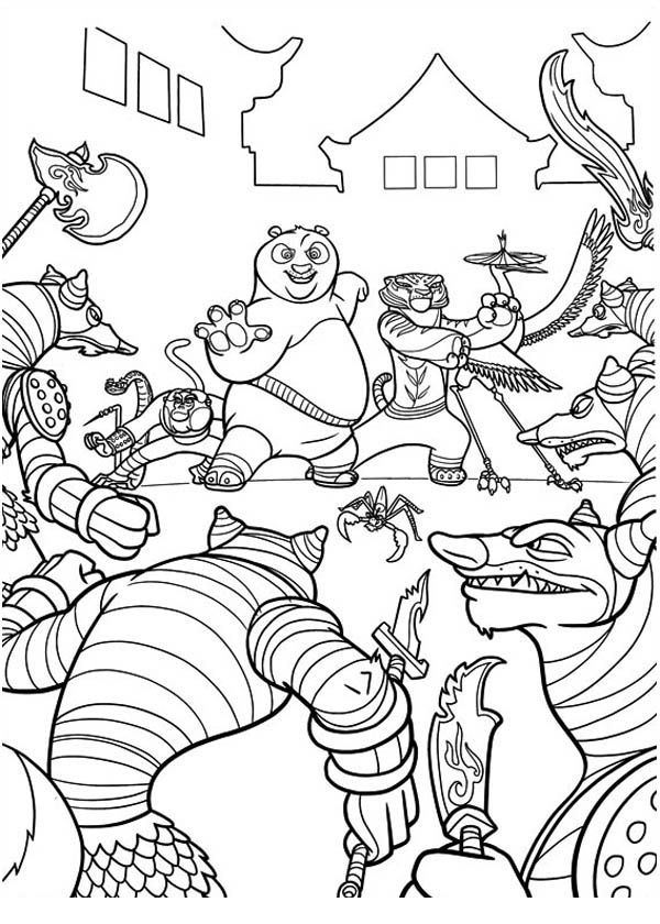 600x840 Kung Fu Panda Coloring Book Laminas Para Colorear Pages Dibujar
