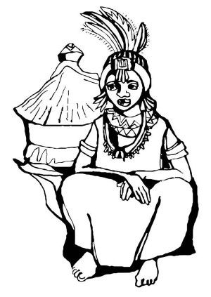 300x423 Traditional African Mask For Holiday Kwanzaa Coloring Page.jpg