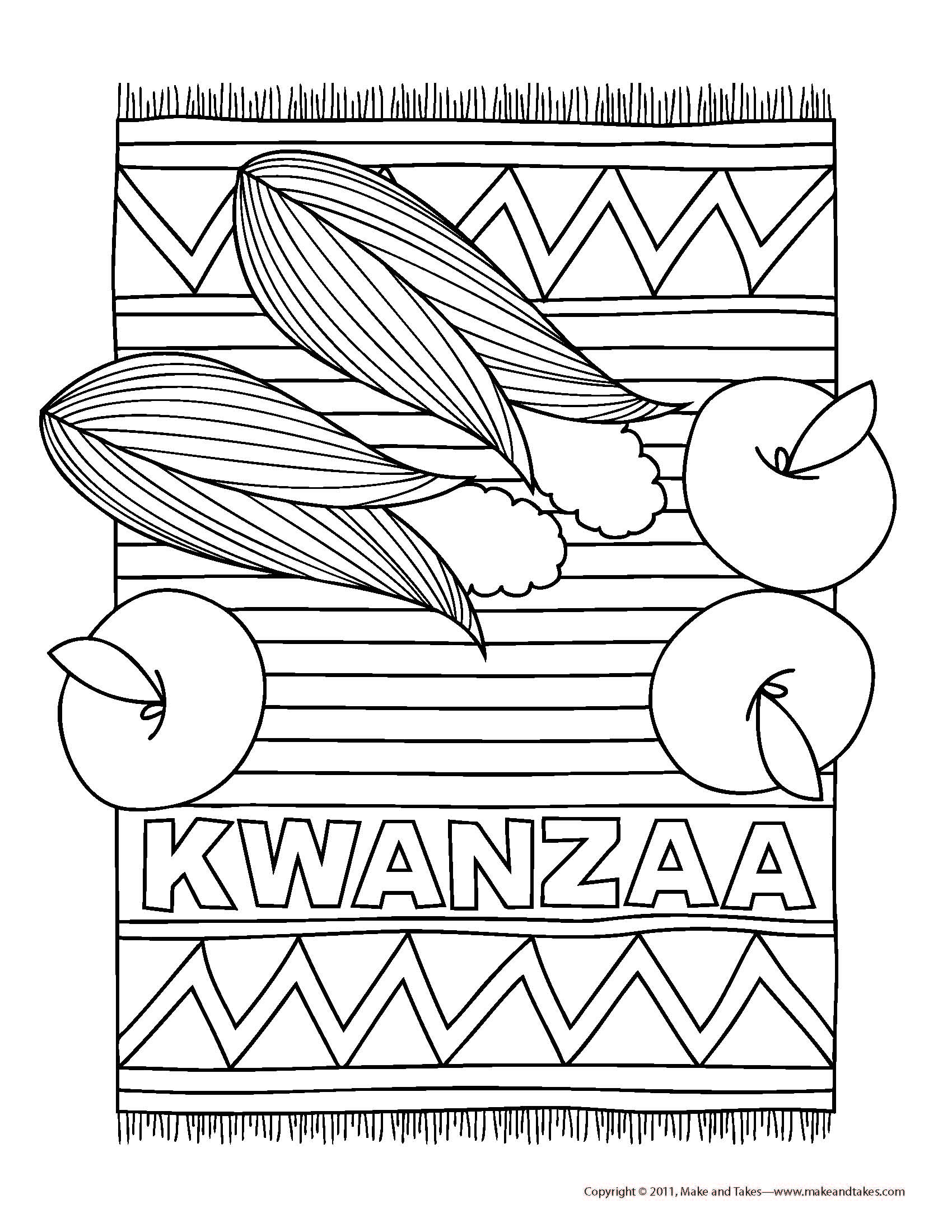 1700x2200 Kwanzaa Coloring Page Tgm Sports Kwanzaa Coloring Pages World