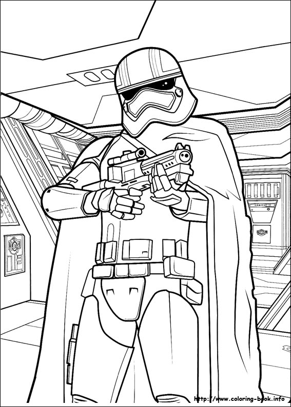 Star Wars The Force Awakens Coloring Picture 567x794 Star Wars The Force Awakens Coloring Picture