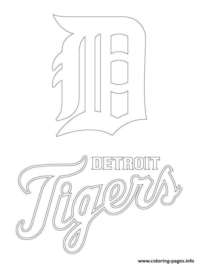 640x853 Detroit Tigers Logo Mlb Baseball Sport Coloring Pages Printable
