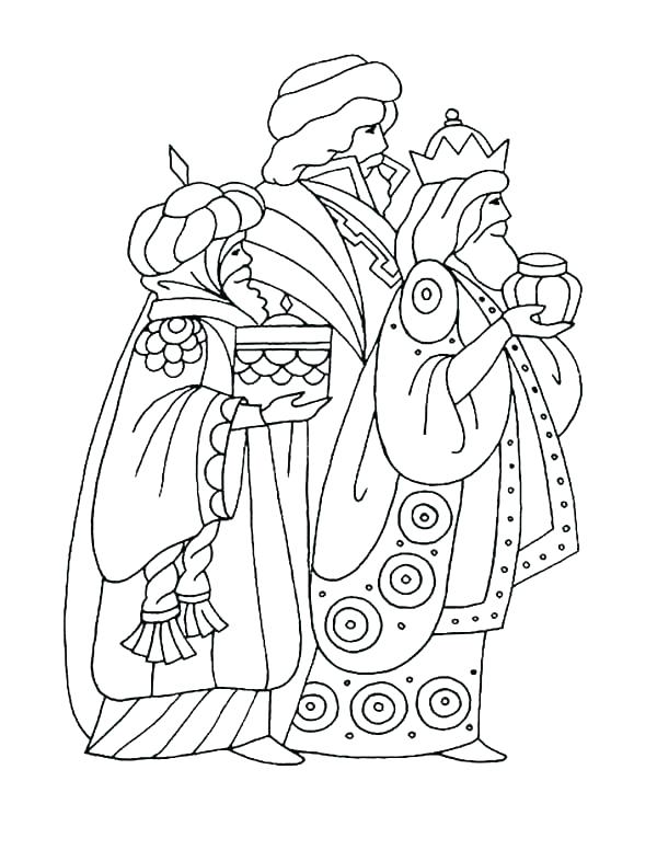 600x776 Three Wise Kings Coloring Pages Donkey Page 7 Men Feast