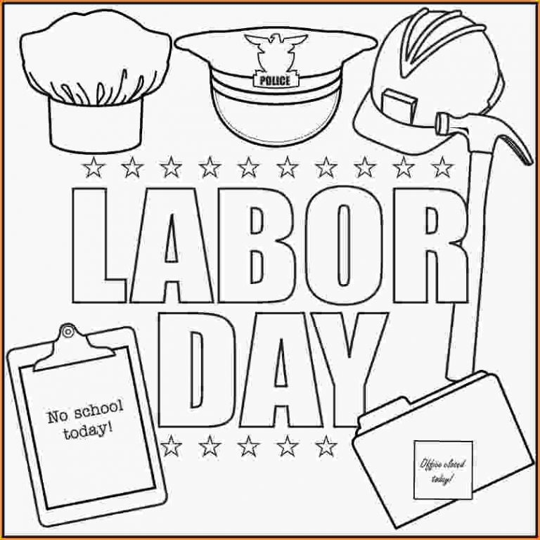 Labor Day Coloring Pages