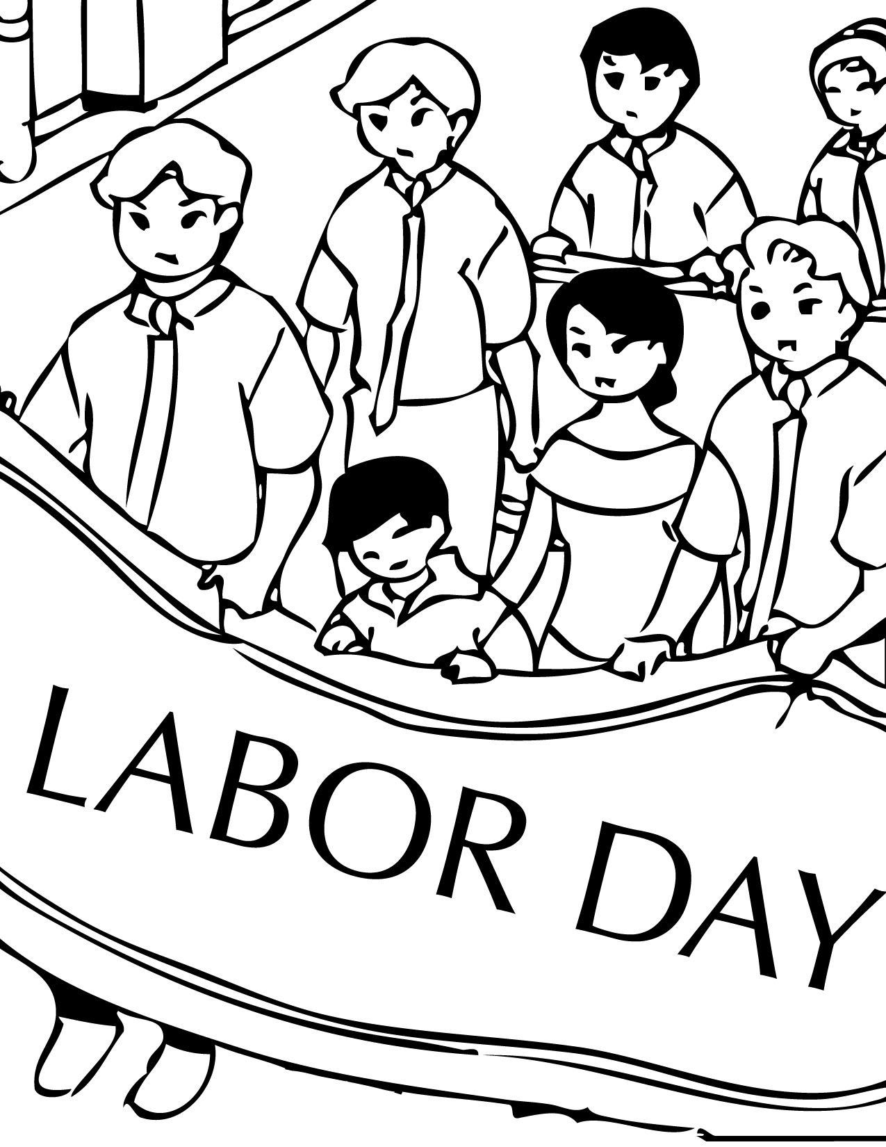 Labor Day Coloring Page 1275x1650 Labor Day Coloring Page