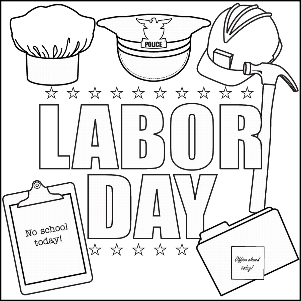 Labor Day Coloring Pages 1200x1200 Labor Day Coloring Pages