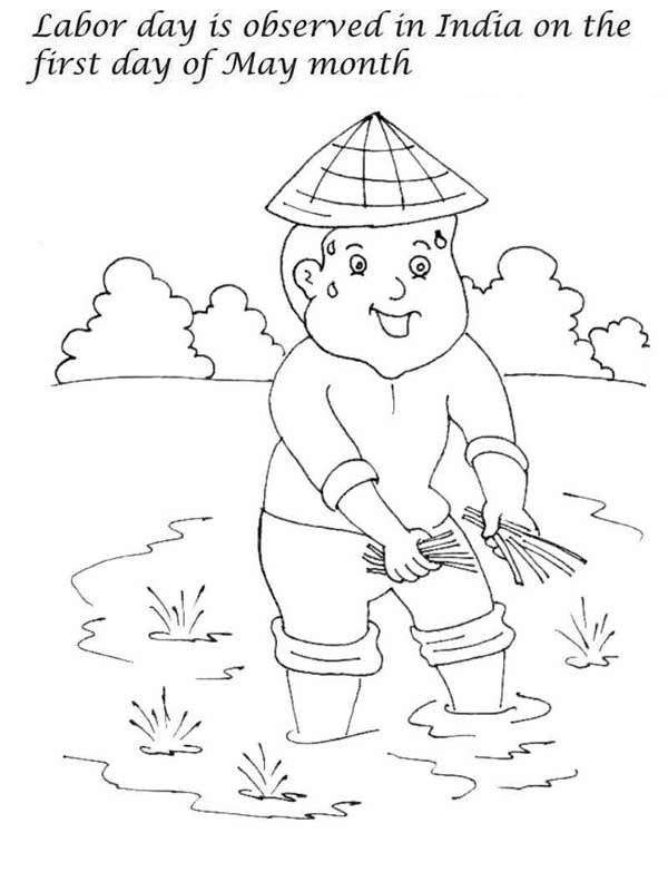 First Day Of May Month Is Labor Day In India Coloring Page Color 600x792 First Day Of May Month Is Labor Day In India Coloring Page Color