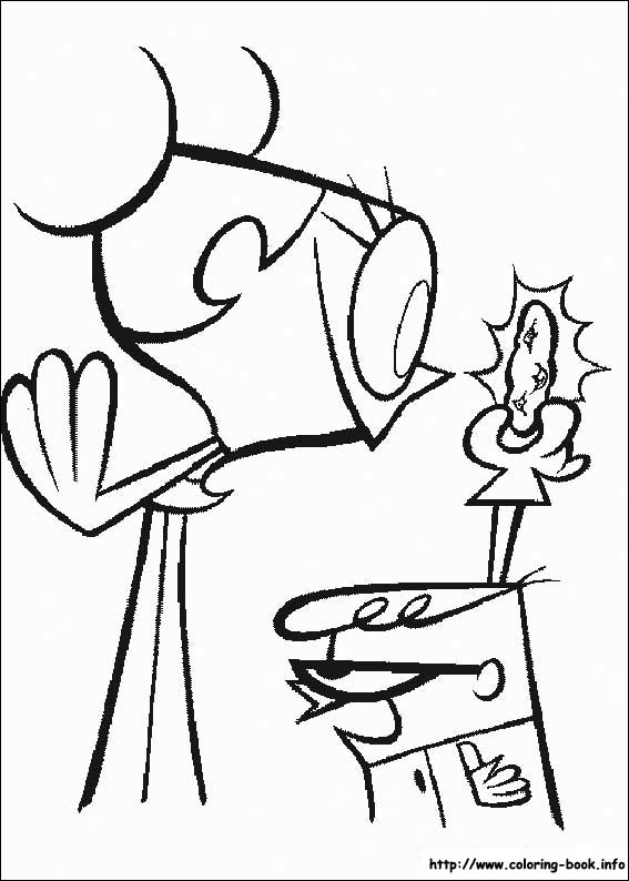 Dexter's Laboratory Coloring Picture 567x794 Dexter's Laboratory Coloring Picture