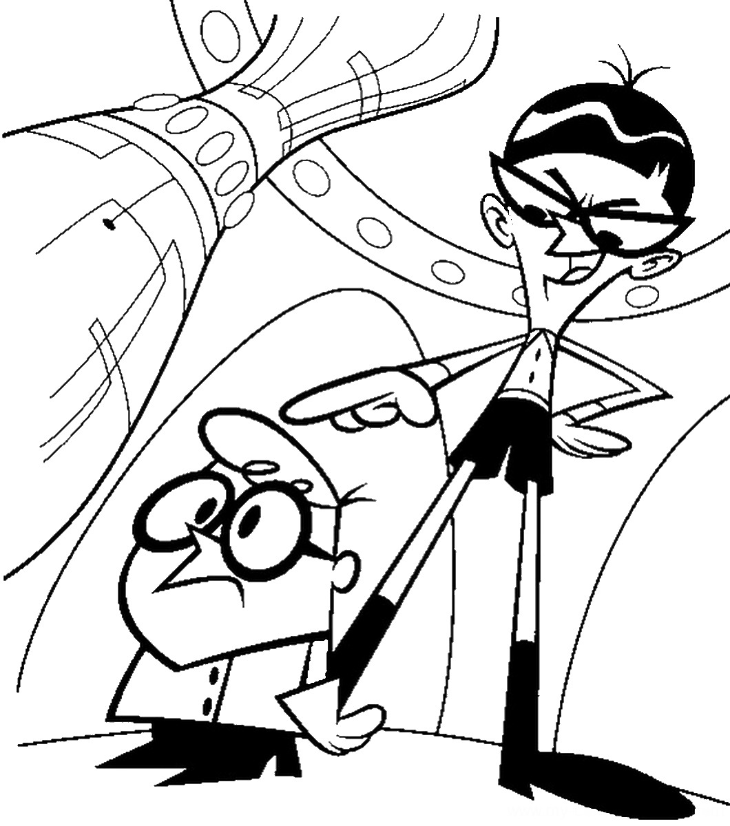 Dexter Laboratory Coloring Pages 1060x1200 Dexter Laboratory Coloring Pages