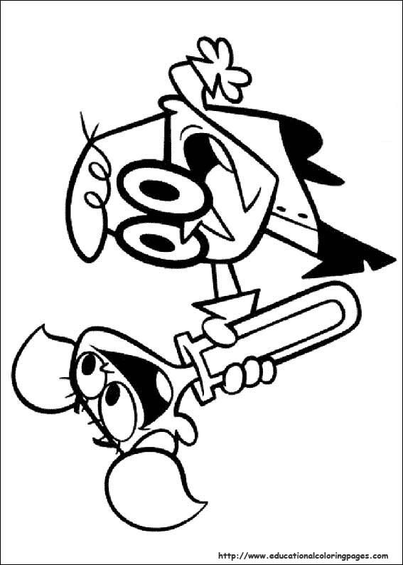 Dexters Laboratory Coloring Pages 567x794 Dexters Laboratory Coloring Pages