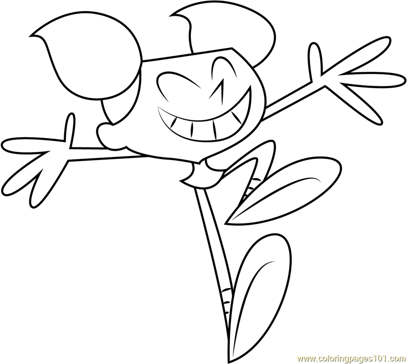 Dee Dee Dancing Coloring Page 800x714 Dee Dee Dancing Coloring Page