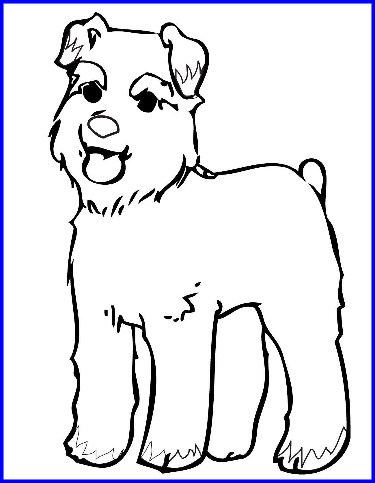 1299x1674 Unbelievable Dog Color Printable Print This Page Coloring Pic