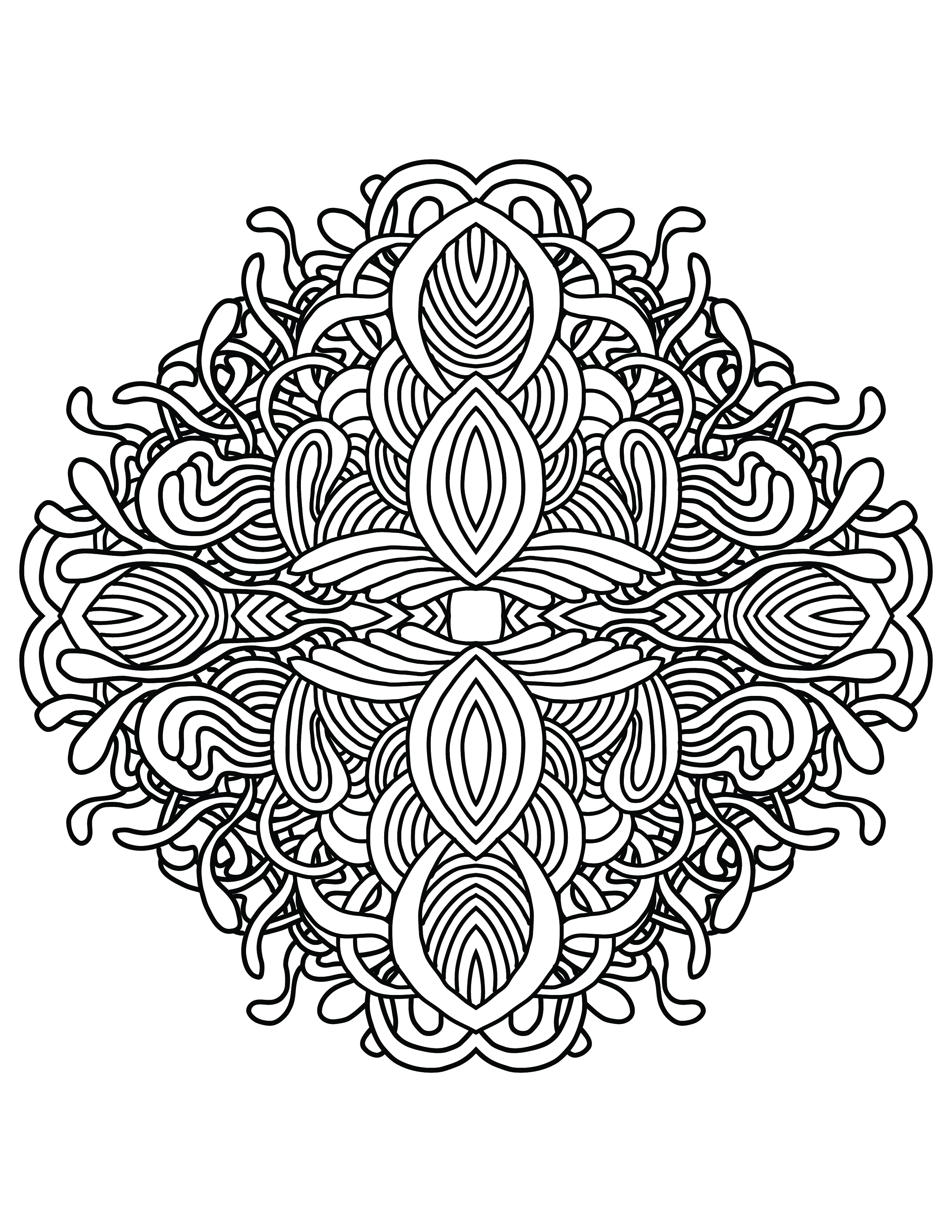 2550x3300 Mandala Lace, Adult Coloring Page Archives
