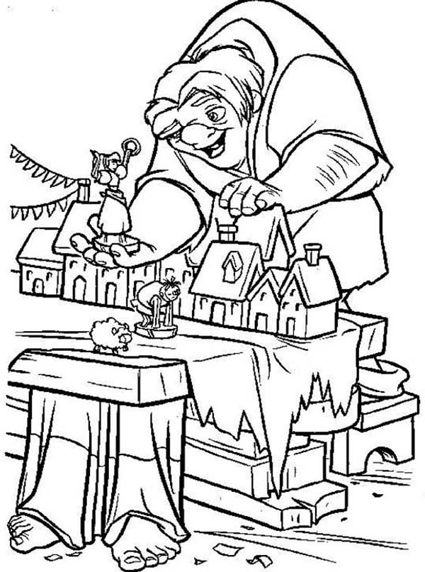 600x807 Quasimodo Playing Doll House In The Hunchback Of Notre Dame