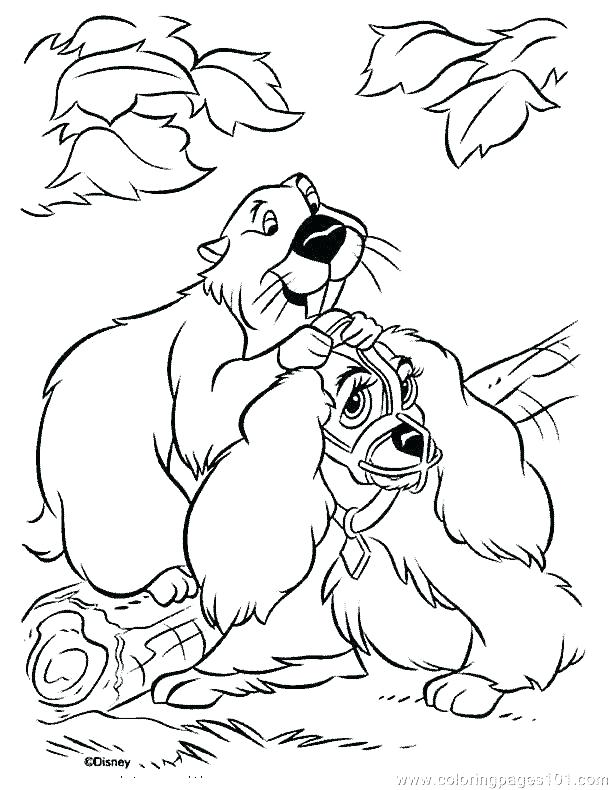 Lady And The Tramp Coloring Book Lady And The Tramp 2 Coloring 612x790 Lady And The Tramp Coloring Book Lady And The Tramp 2 Coloring