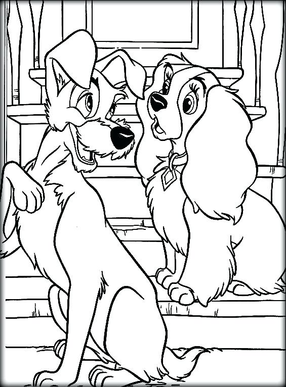 Lady And The Tramp 2 Coloring Pages at GetColorings.com | Free ...