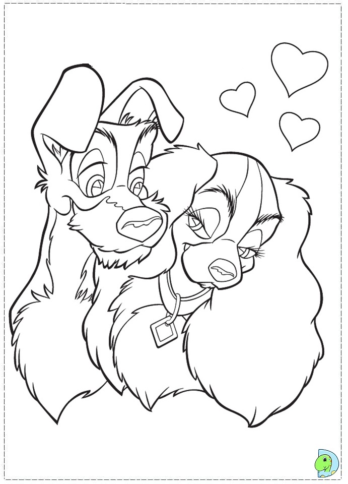 Lady And The Tramp Coloring Pages 691x960 Lady And The Tramp Coloring Pages