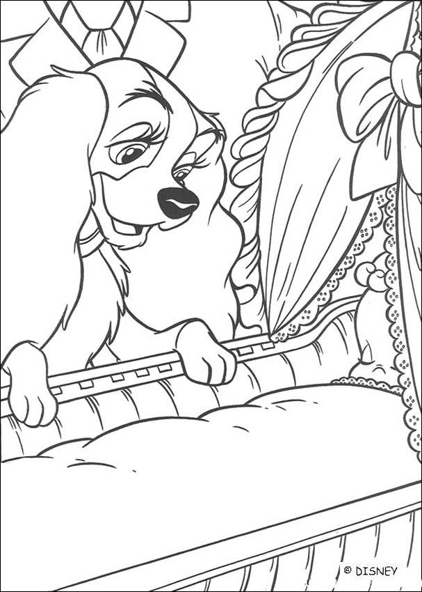 Lady And The Tramp Coloring Book Pages 607x850 Lady And The Tramp Coloring Book Pages