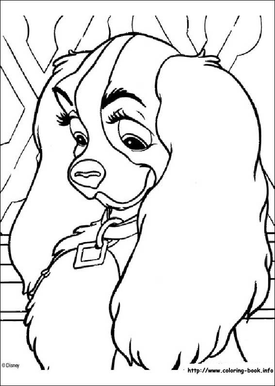 Lady And The Tramp Coloring Picture Disney Coloring Pages 567x794 Lady And The Tramp Coloring Picture Disney Coloring Pages