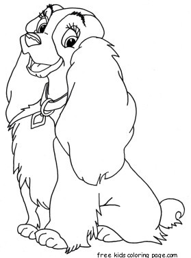 Lady And The Tramp Coloring Pages 279x377 Lady And The Tramp Coloring Pages