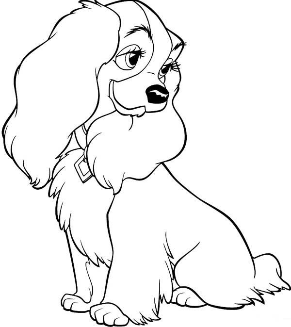 Lady And The Tramp Drawing 600x674 Lady And The Tramp Drawing
