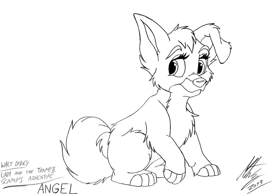 Lady And The Tramp 2 Coloring Pages 1064x750 Lady And The Tramp 2 Coloring Pages