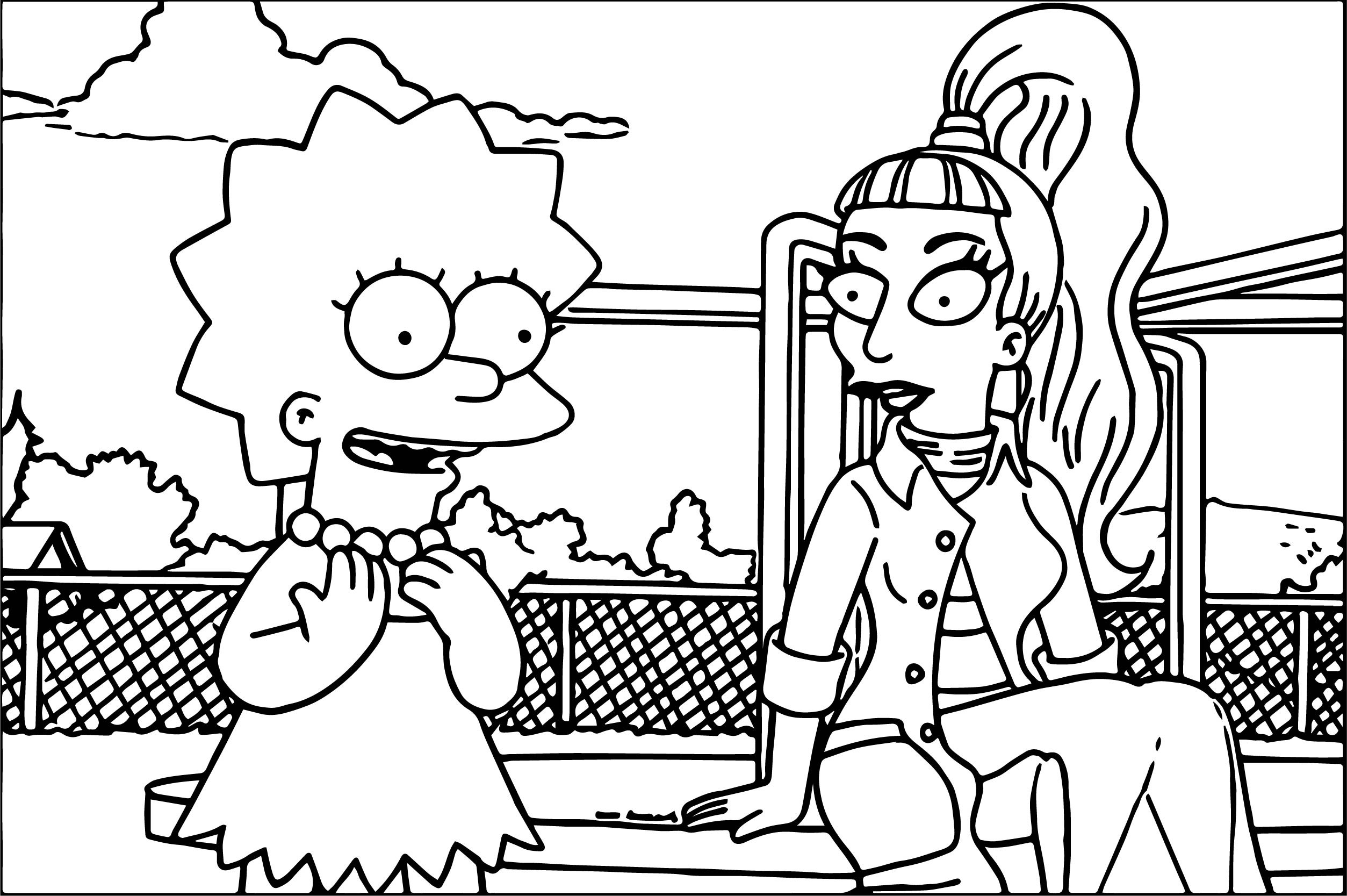 2507x1667 Lady Gaga Coloring Pages For Kids Beautiful Simpsons Arilitv Lady