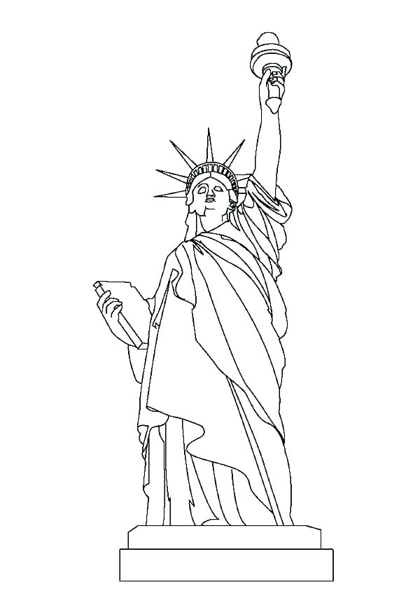 600x848 Statue Of Liberty Coloring Pages Statue Of Liberty Coloring Sheets
