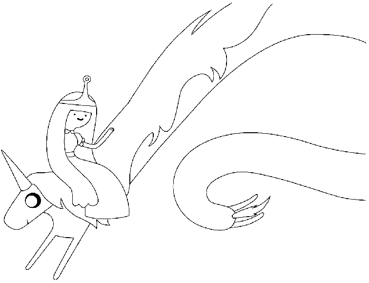 756x580 How To Draw Lady Rainicorn And Princess Bubblegum From Adventure