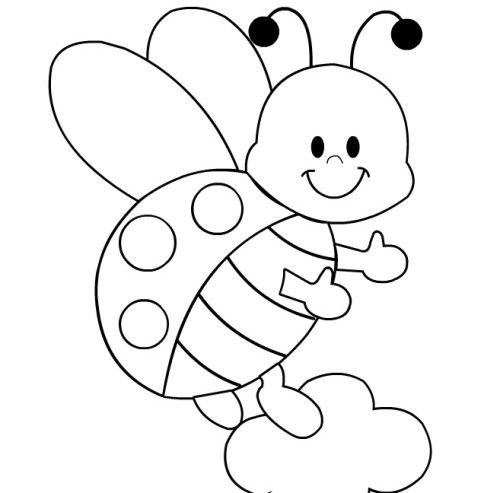 500x493 Ladybug Coloring Pages To Print Vorlagen Ladybird
