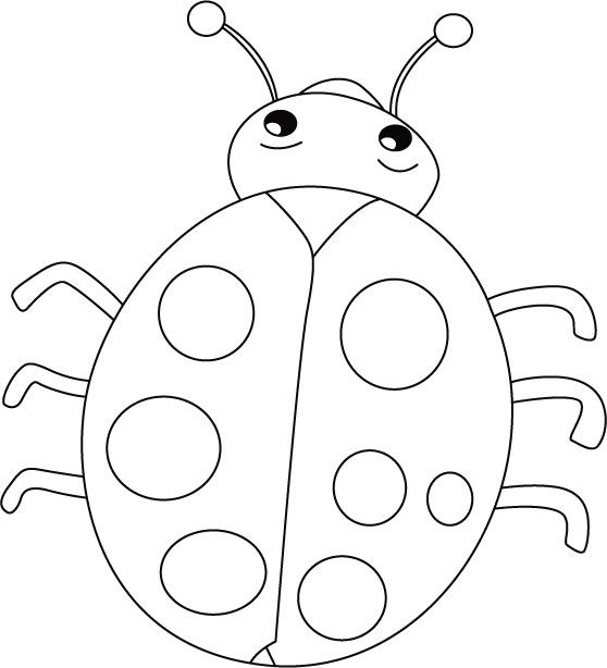 558x614 Ladybug Smiles, Stomach Cries Coloring Pages After School