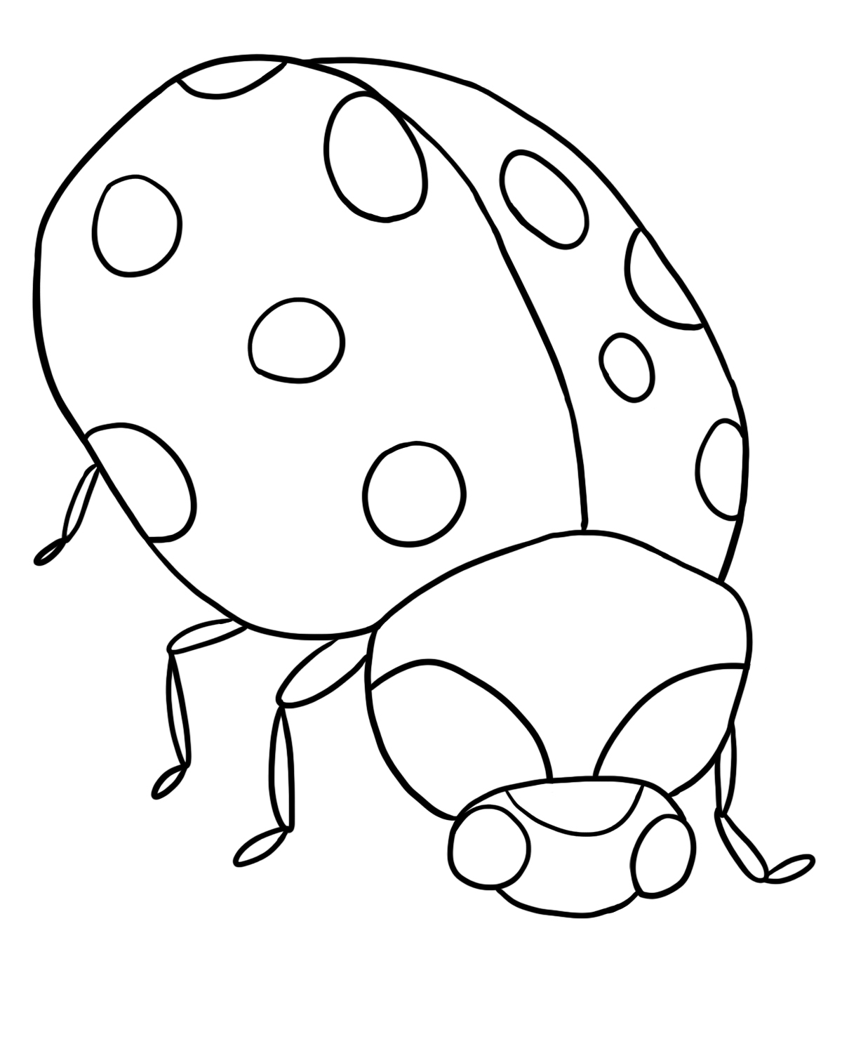 1200x1500 Free Ladybug Coloring Page Lb4