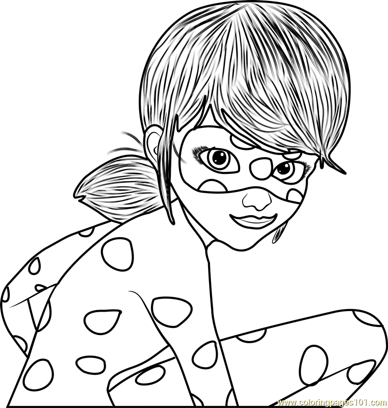 761x800 Ladybug Coloring Page